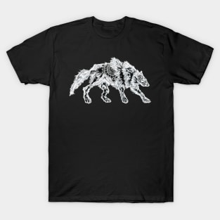 White Rugged Mandala Werewolf T-Shirt